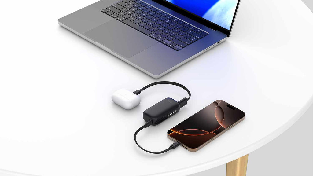PowerFlex 5KPD 20W Powerbank with Built-In USB-C Cable Black