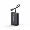PowerFlex 10KPD 20W Powerbank with Built-In USB-C Cable Black