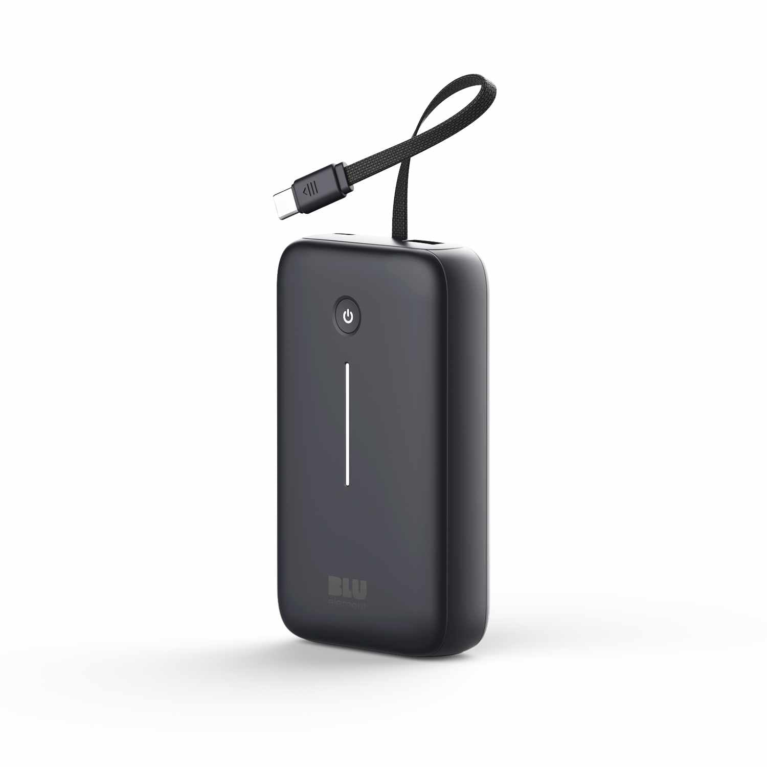 PowerFlex 20KPD 30W Powerbank with Built-In USB-C Cable Black