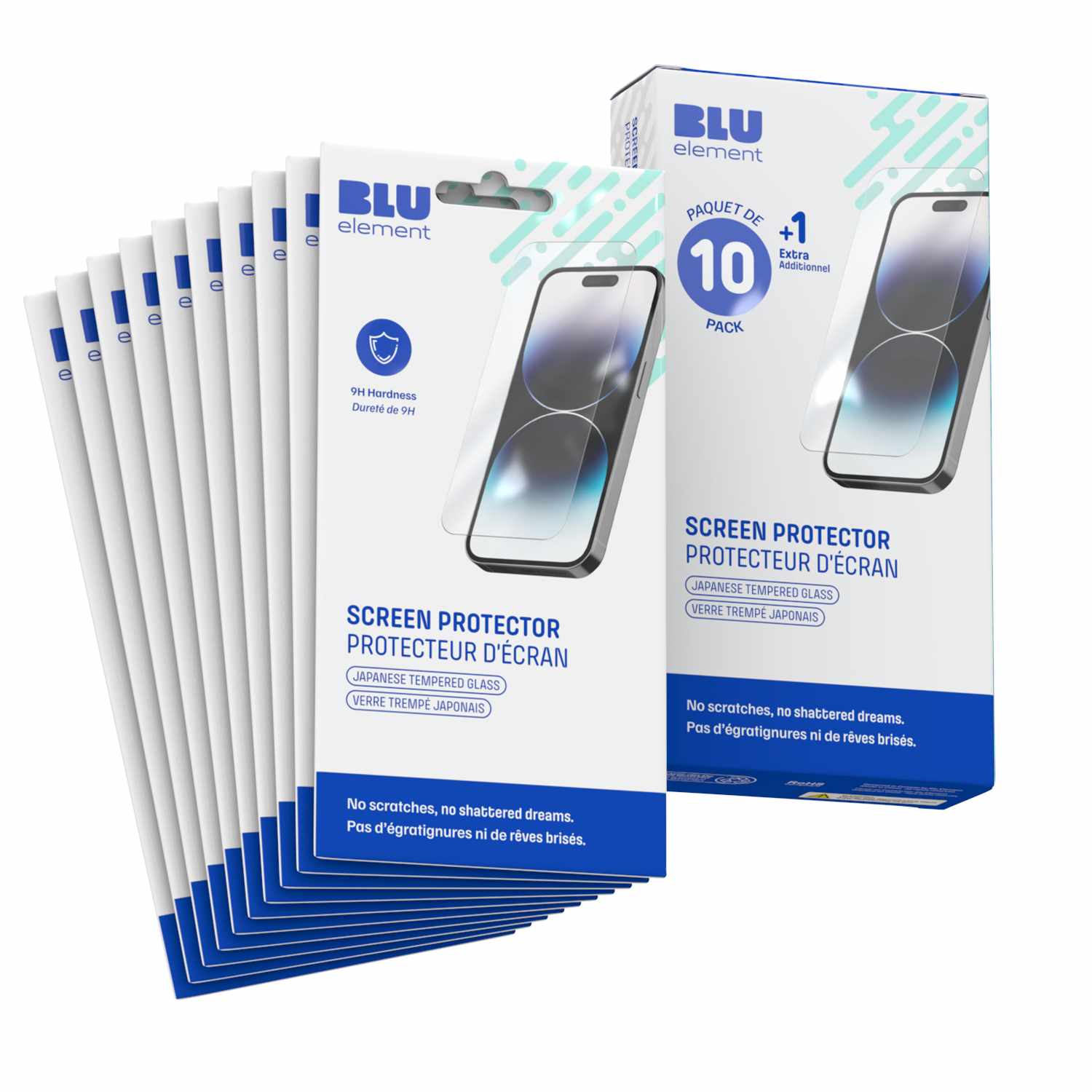 10-Pack Tempered Glass Screen Protector (includes 1 extra free) iPhone 17/17 Pro/16 Pro