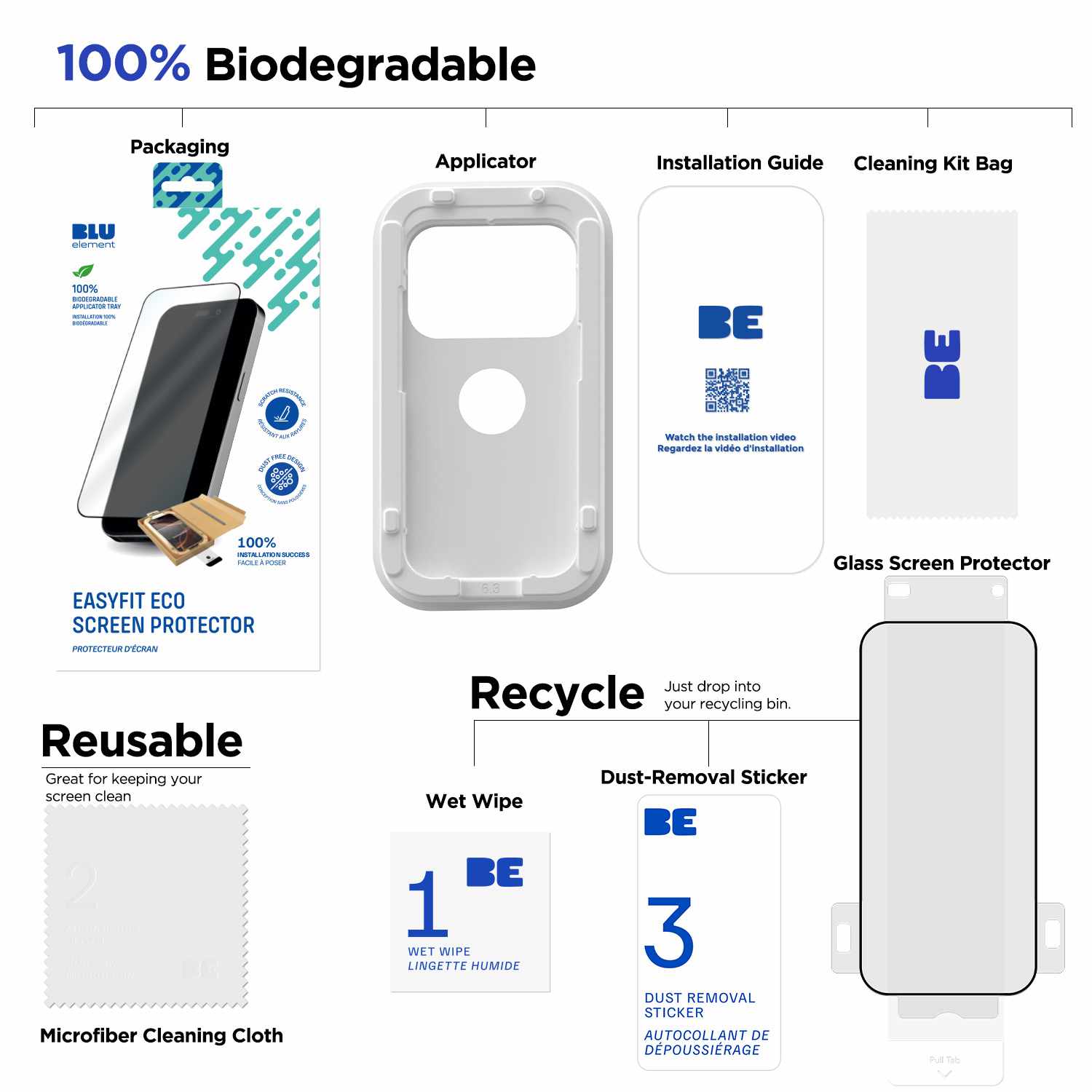EasyFit Eco Screen Protector iPhone 17 Pro Max/16 Pro Max