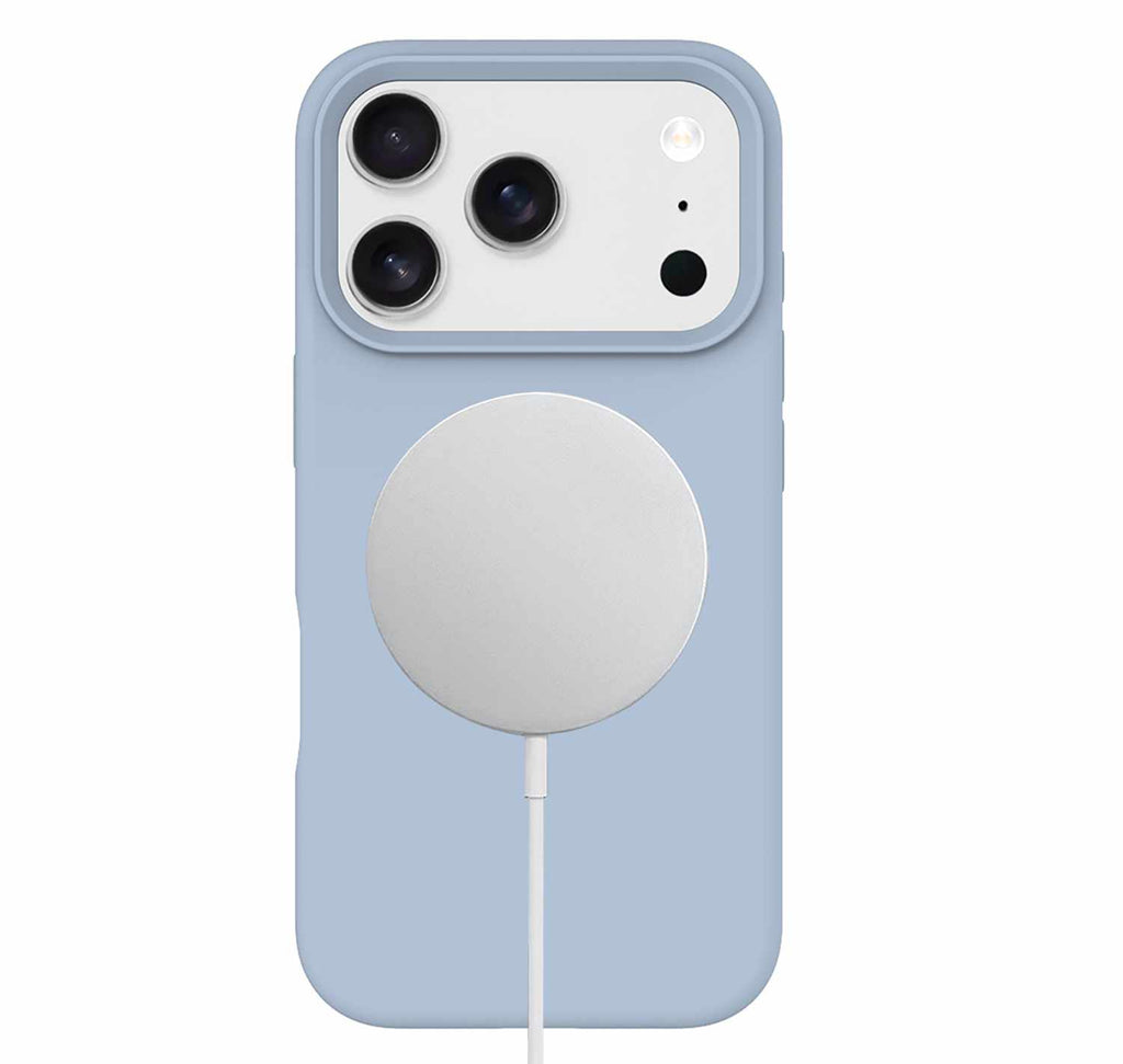 BESMG17PR4 Silicone MagSafe Case iPhone 17 Pro Pastel Blue