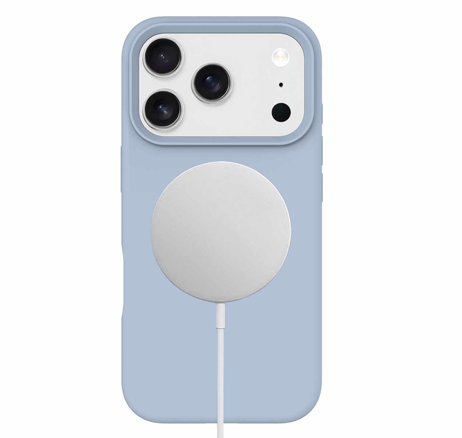 BESMG17PR4 Silicone MagSafe Case iPhone 17 Pro Pastel Blue