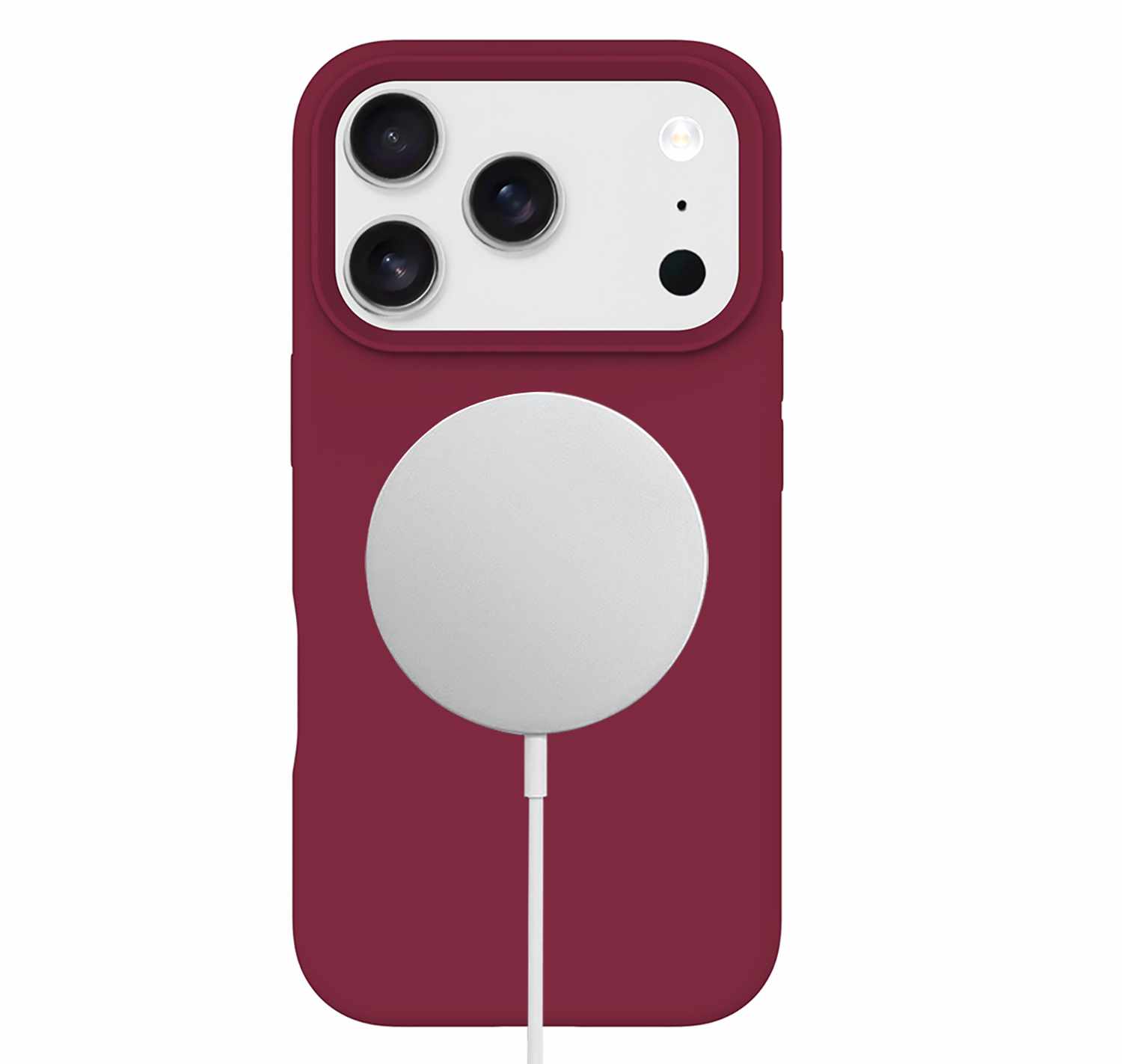 BESMG17PR5 Silicone MagSafe Case iPhone 17 Pro Cranberry