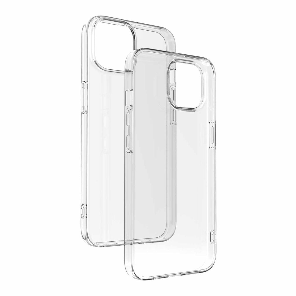 Gelskin Case WITH Screen Protector iPhone 17e/16e/14/13 Pro/13 Clear