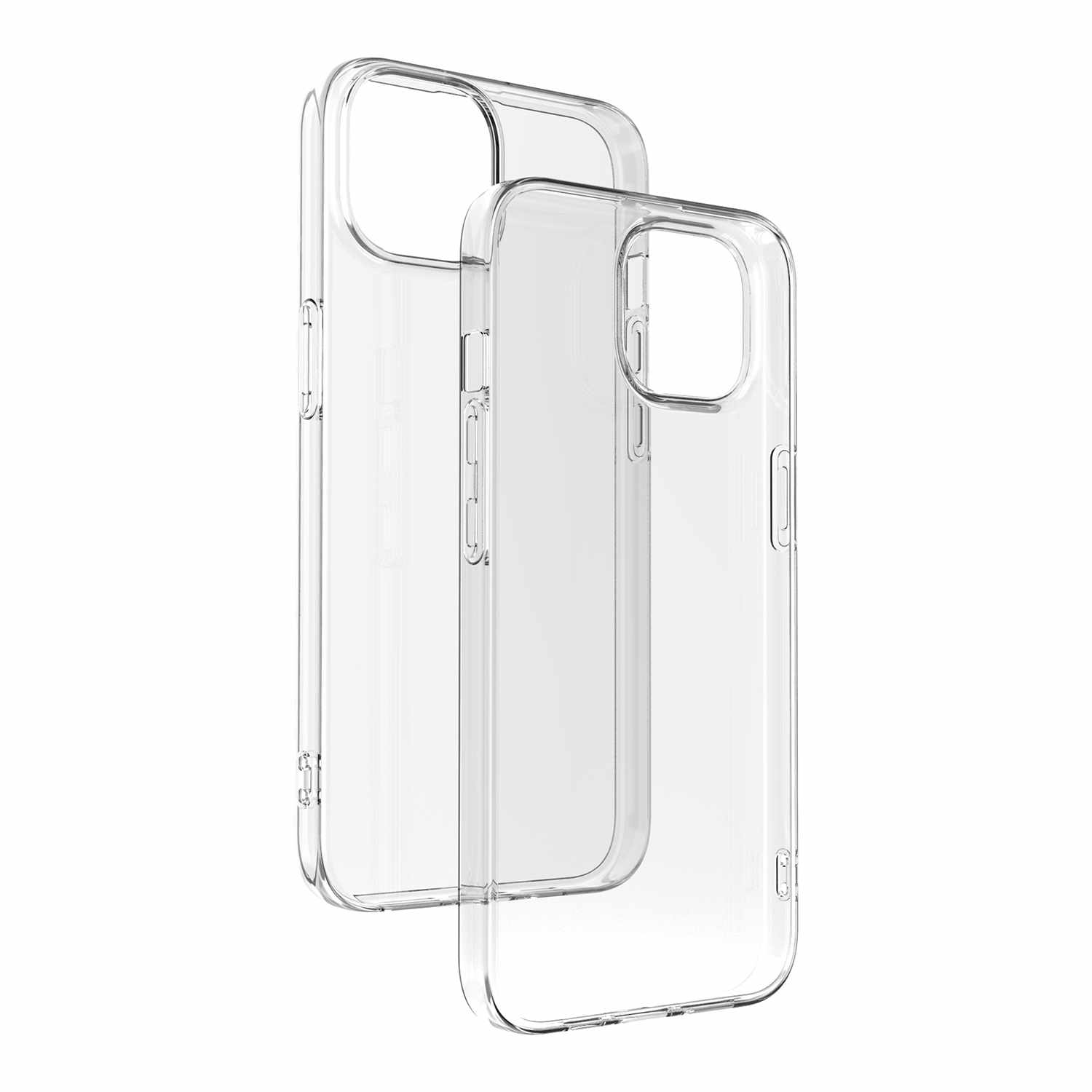 Gelskin Case WITH Screen Protector FOR IPHONE 15 - CLEAR Clear