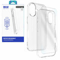 Gelskin Case WITH Screen Protector FOR IPHONE 16 - CLEAR Sage Green