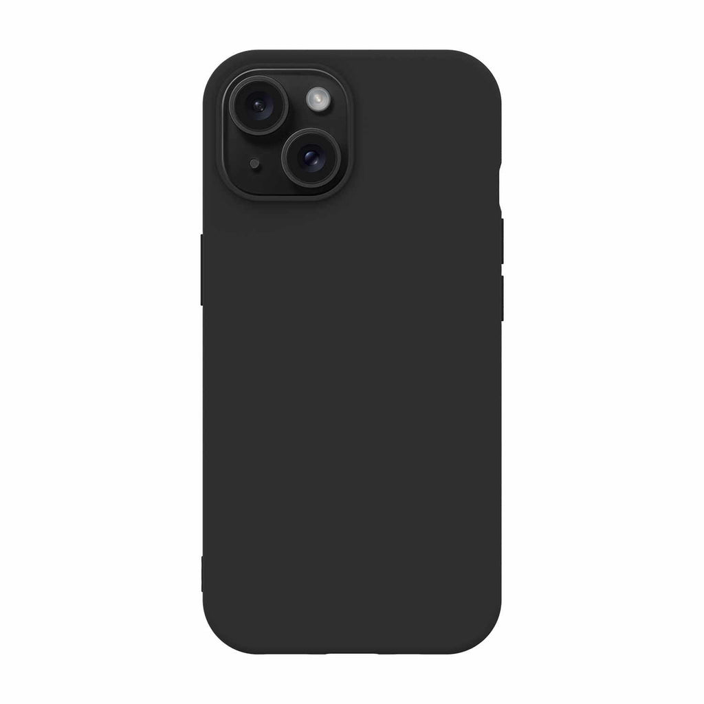Gelskin Case WITH Screen Protector FOR IPHONE 15 - BLACK Black