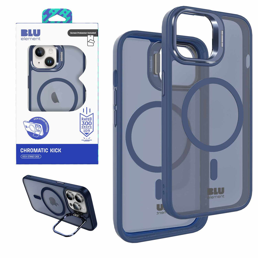 Chromatic Kick WITH Screen Protector FOR iPhone 17e/16e/14/13 - NAVY Navy