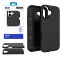 Armour Rugged WITH Screen Protector FOR iPhone 17 - BLACK Black