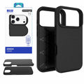 Armour Rugged WITH Screen Protector FOR iPhone 17 Pro Max - BLACK Black