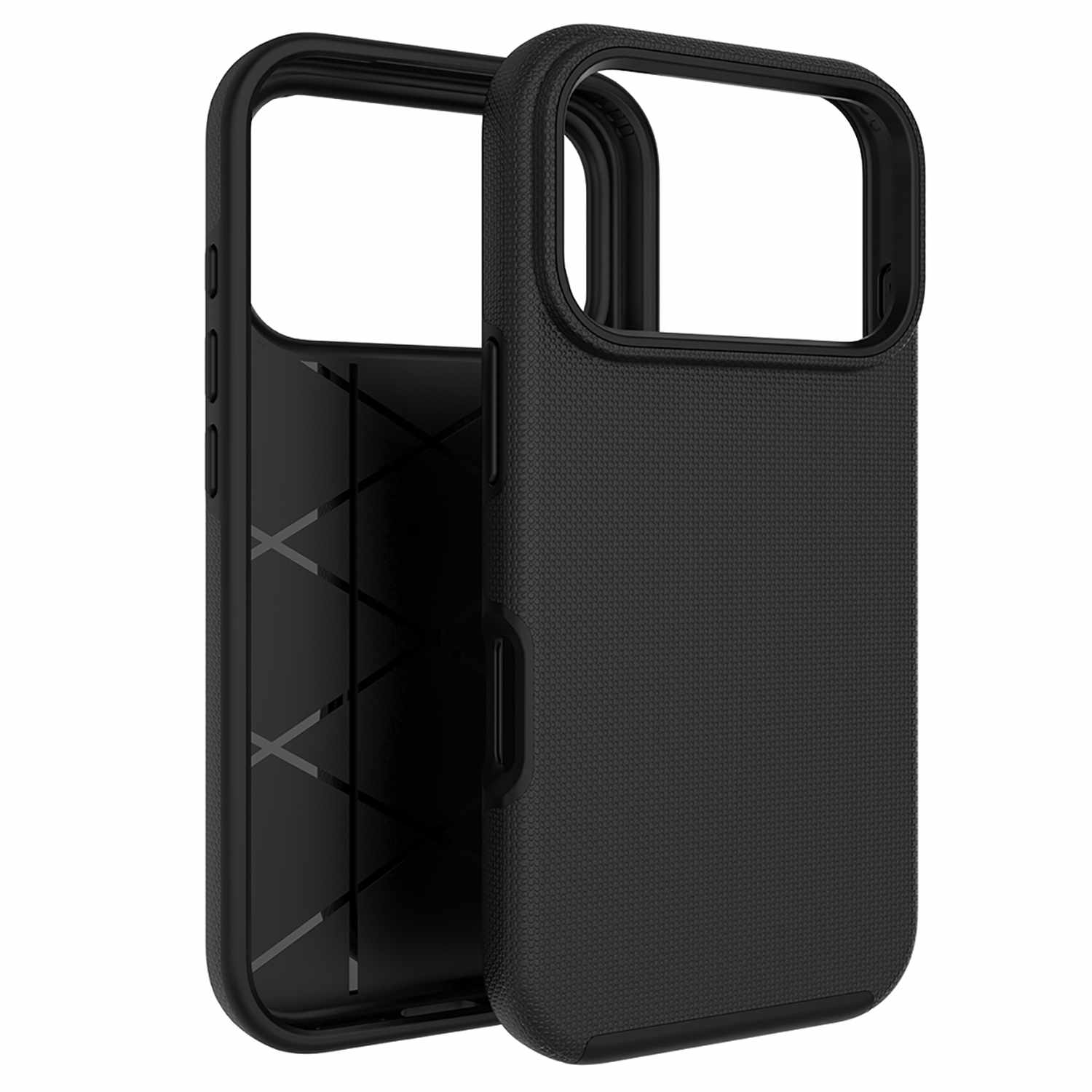 Armour Rugged WITH Screen Protector FOR iPhone 17 Pro Max - BLACK Black