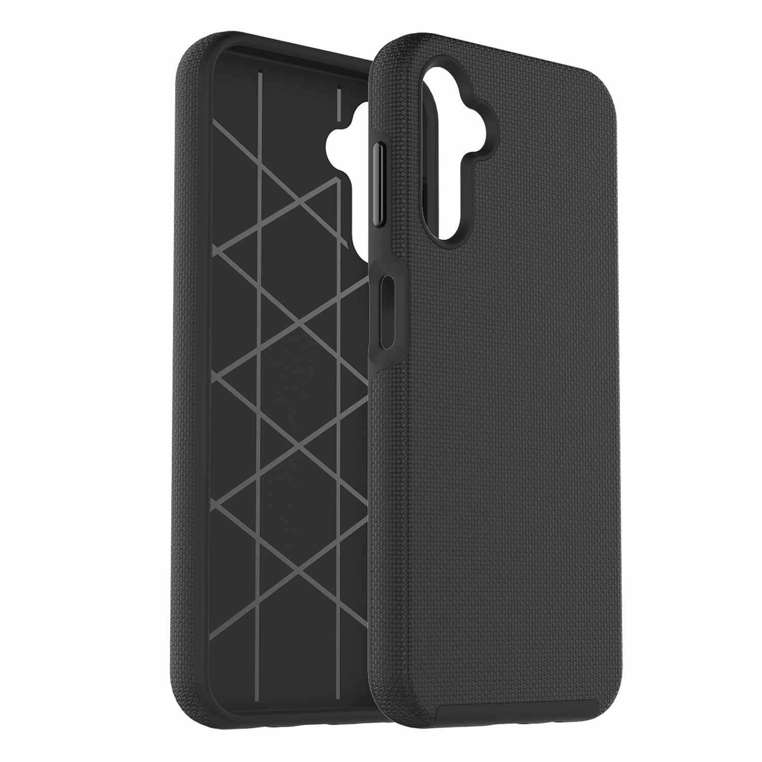 Armour Rugged WITH Screen Protector FOR SAMSUNG GALAXY A17/A16 - BLACK Black