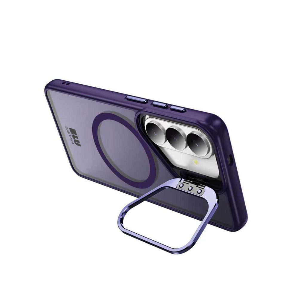 Chromatic Kick w/Magnets Case WITH Screen Protector for S26 Deep Violet