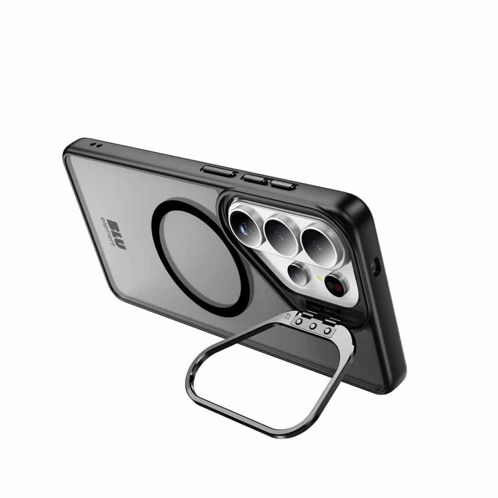 Chromatic Kick w/Magnets Case WITH Screen Protector for S26 Ultra Black