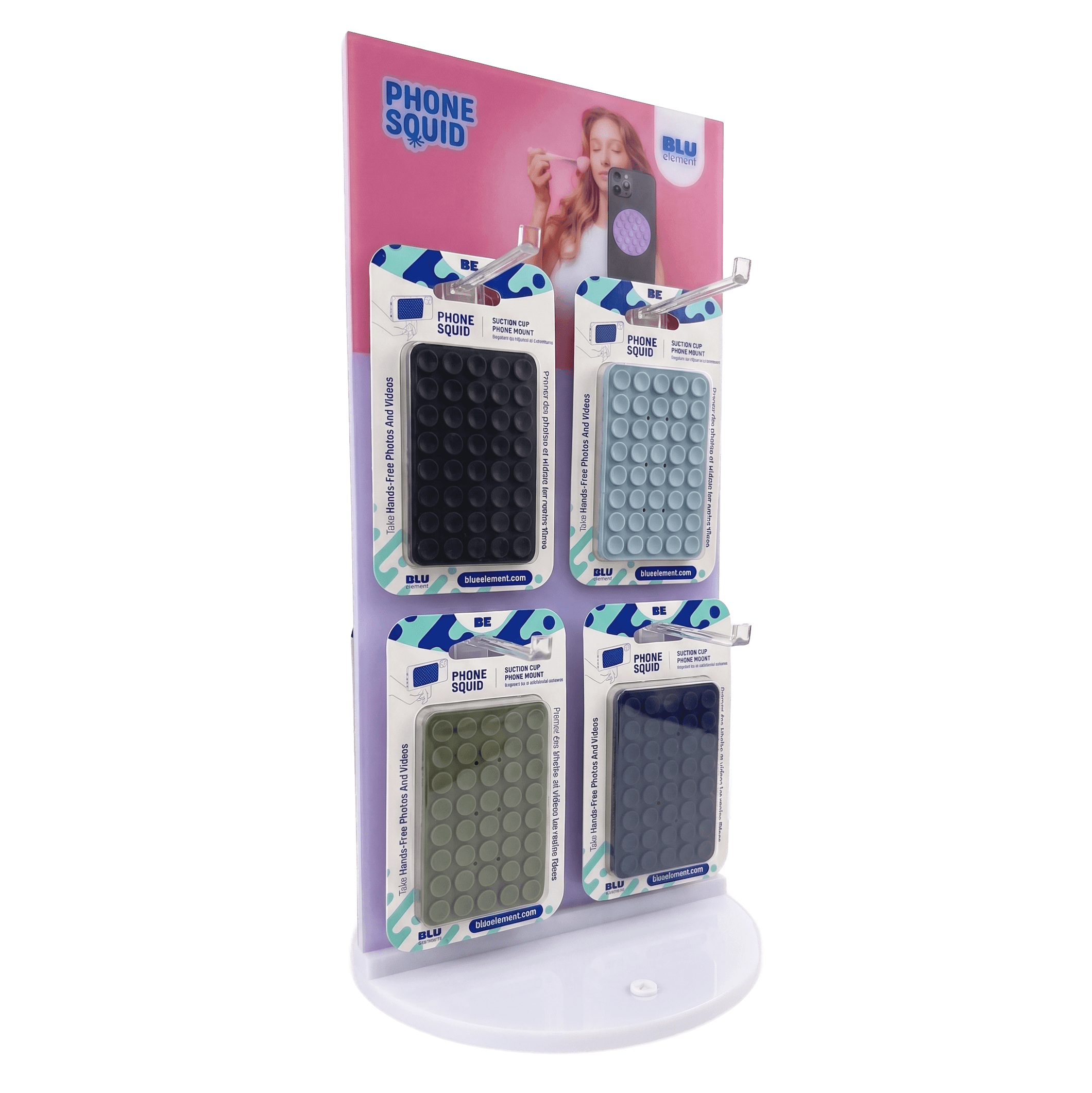 5020115US Countertop Display for PhoneSquid - 4 Peg/25 units